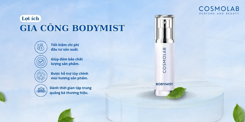 sản xuất gia công body mist thương hiệu riêng 