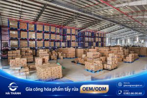 Bên trong công ty nhà máy xưởng sản xuất hóa phẩm tẩy rửa Hà Thành