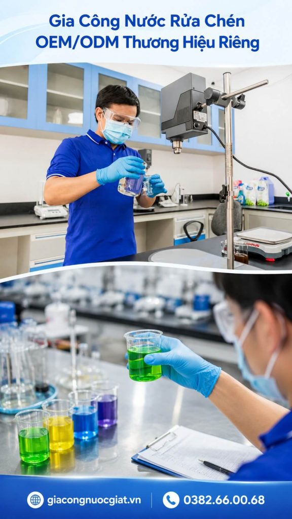 Công thức và công nghệ sản xuất nước rửa chén tại Hà Thành được phát triển như thế nào?