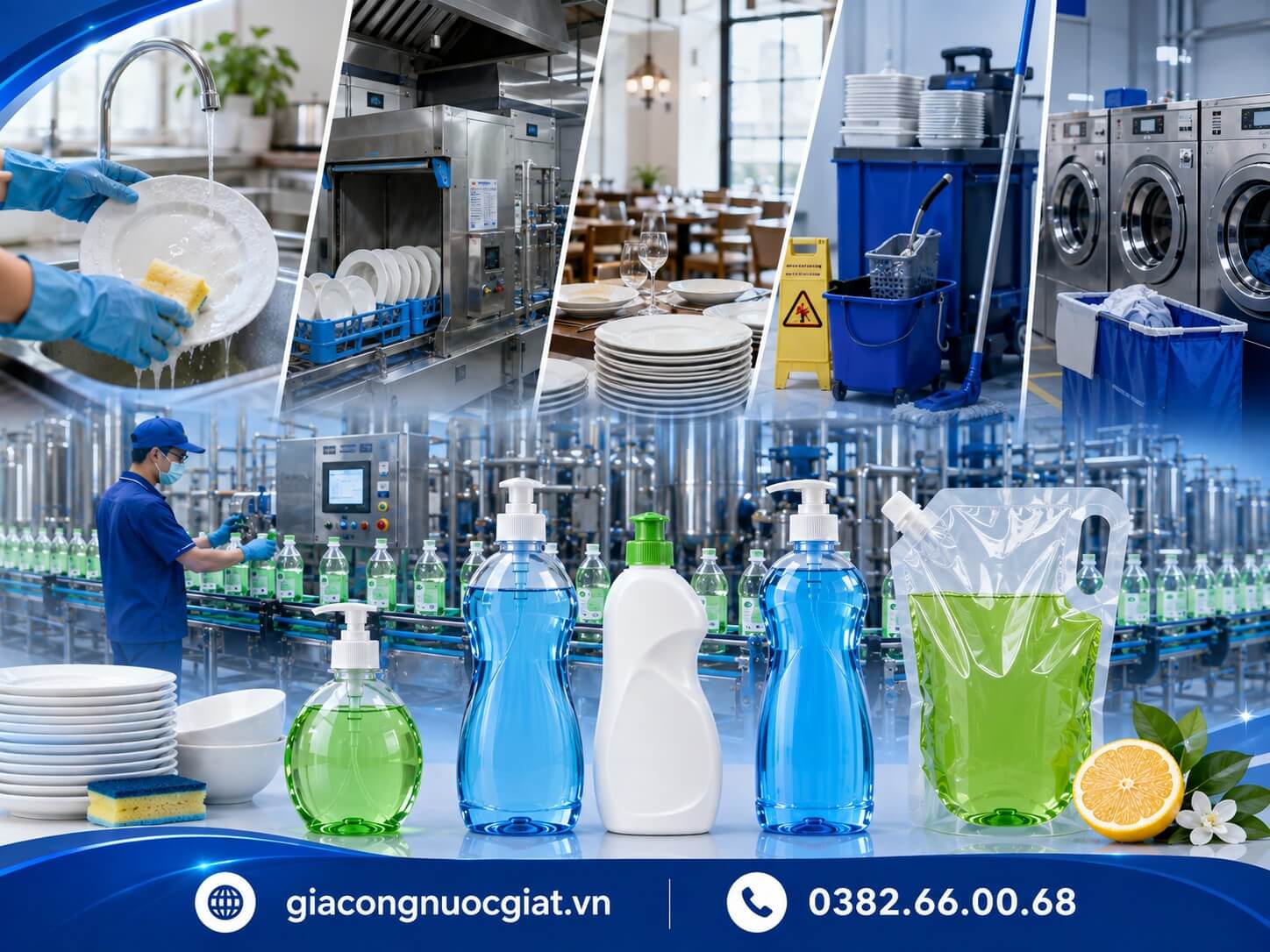 Gia công nước rửa chén theo mục tiêu sử dụng Hà Thành