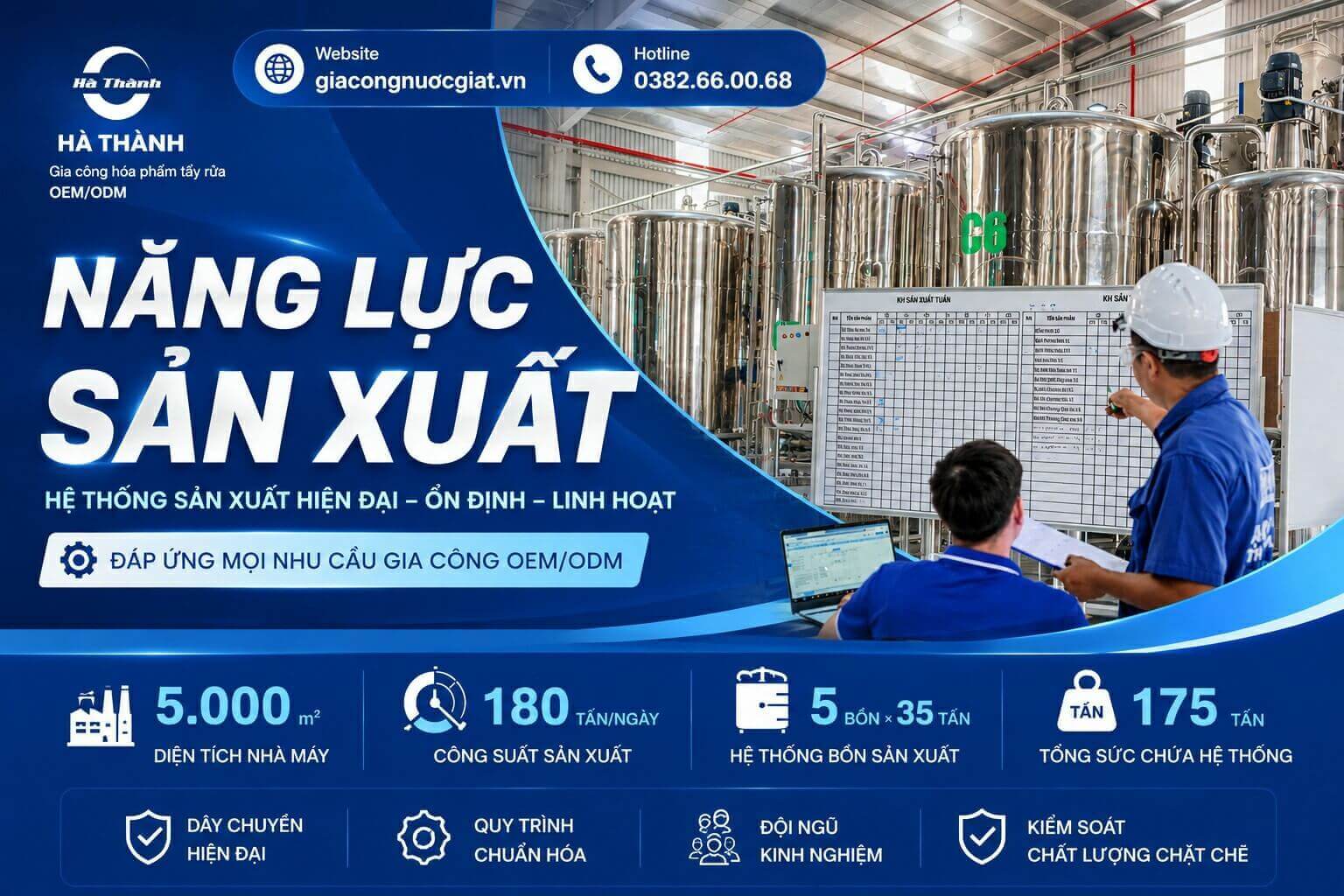 Năng lực sản xuất Hà Thành