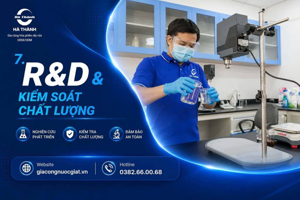 R&D & KIỂM SOÁT CHẤT LƯỢNG tại Hà Thành